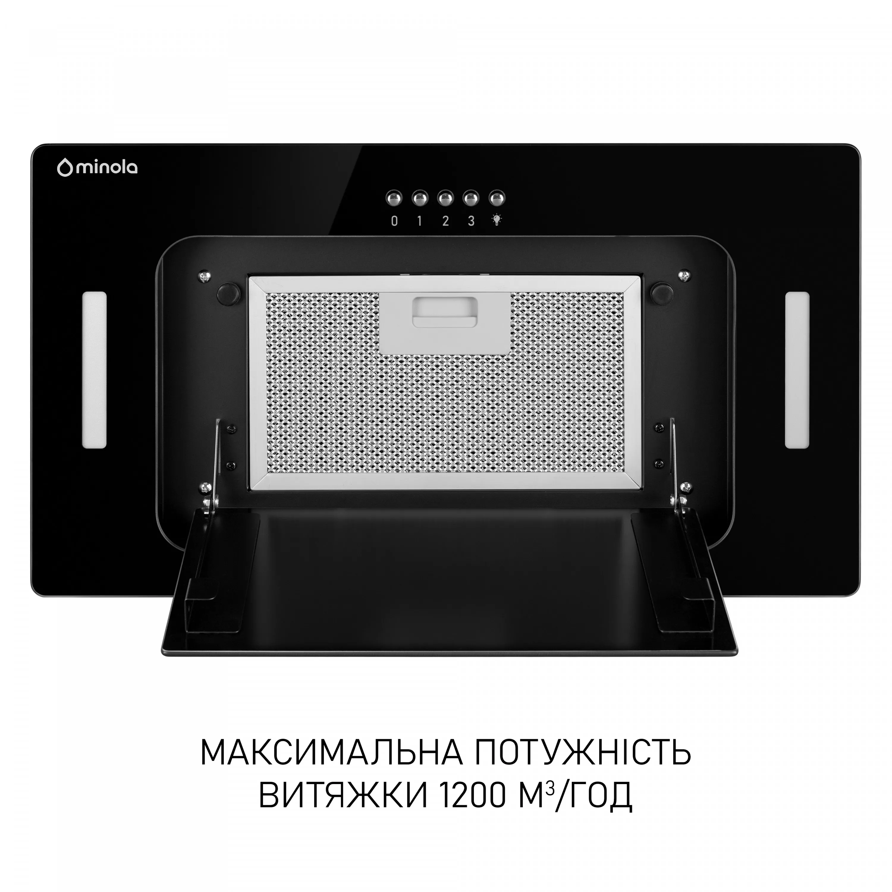 Minaページ Вытяжка Minola BGK 5877 BL - Полновстраиваемая, стильный дизайн